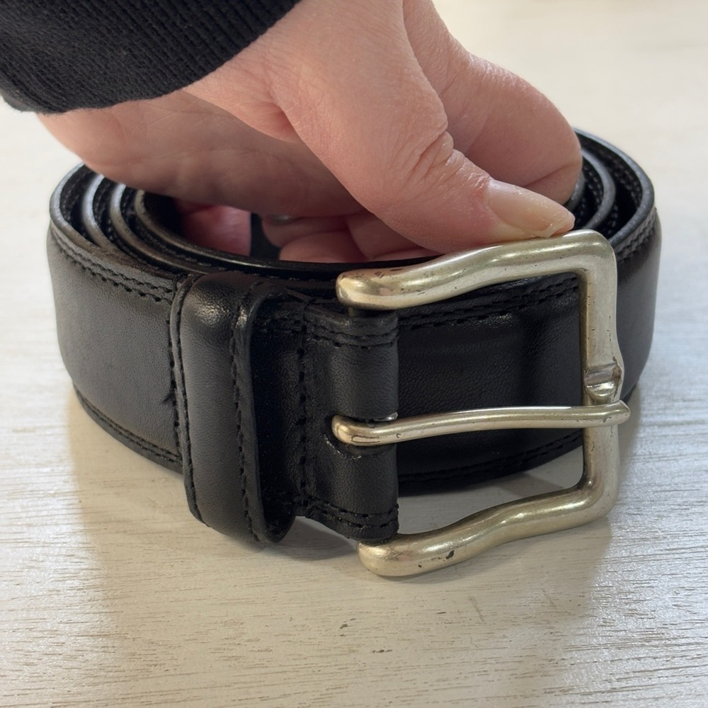 Allen Edmonds Wide Street Dress Belt - 1015600 - Black Leather - 44